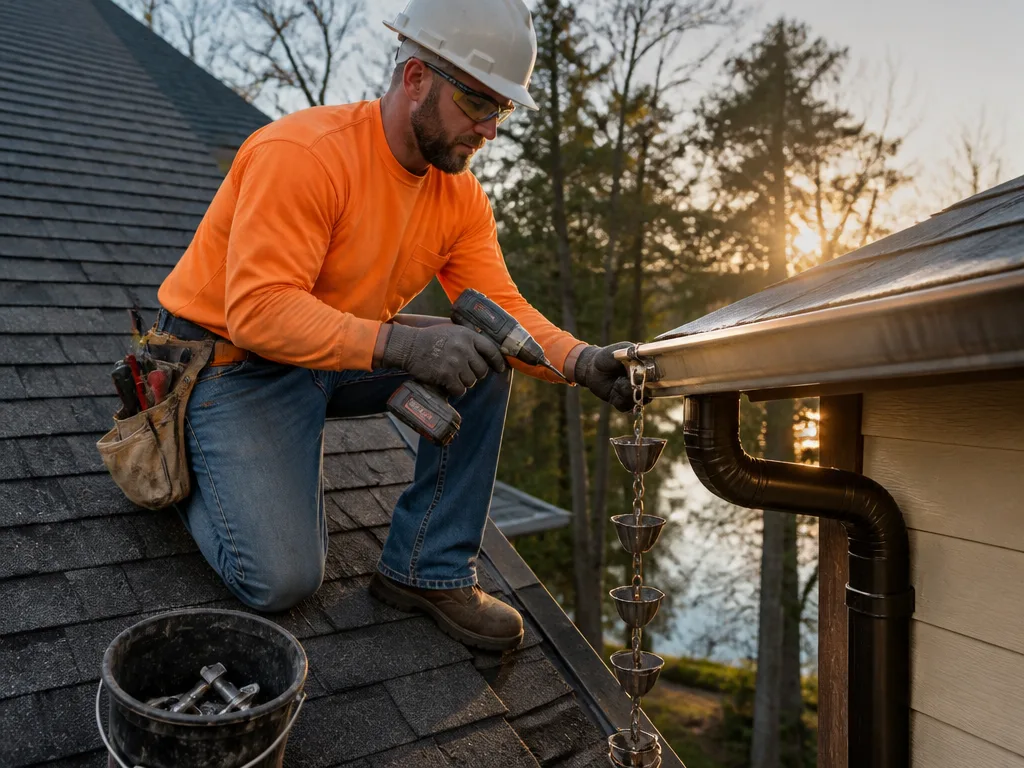 Rain Chain Installation