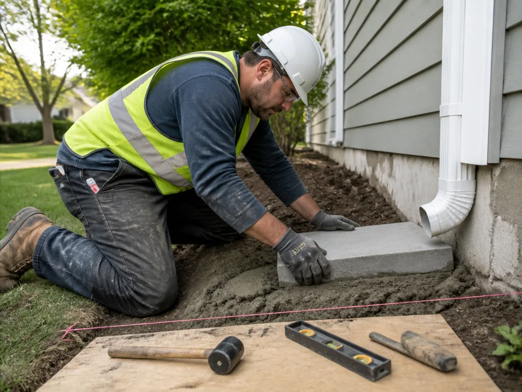Splash Block Installation