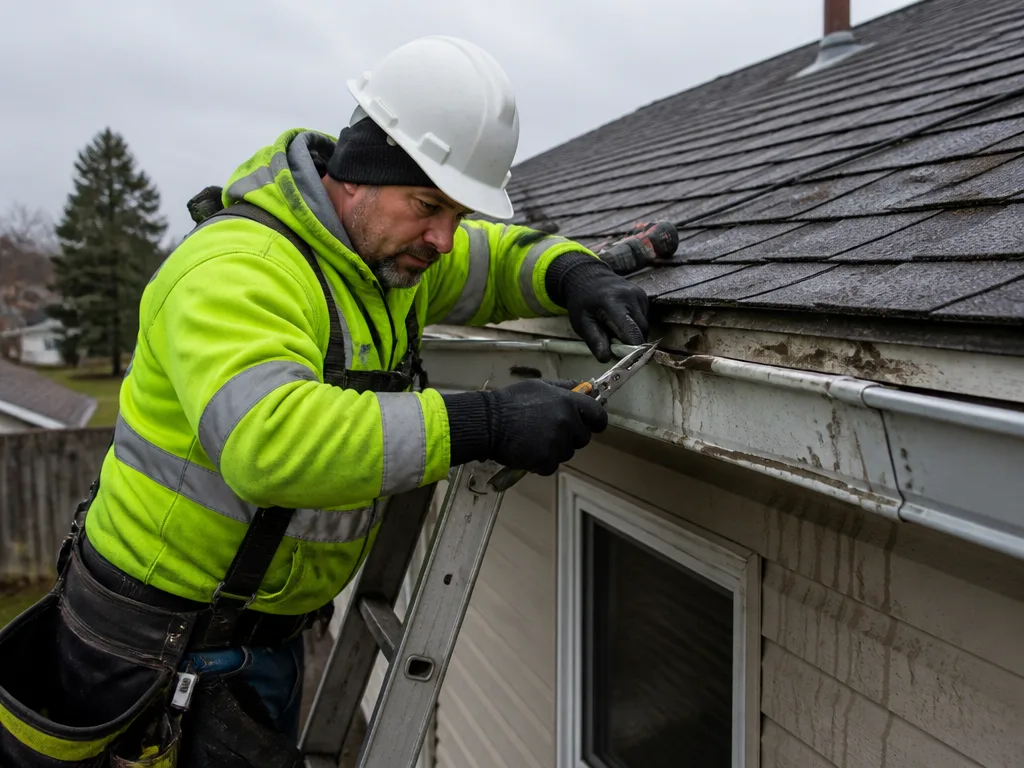 Storm Damage Gutter Repair